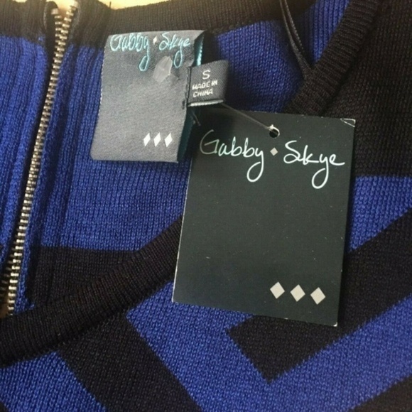 GABBY Skye Blue Knit Dress BNWT Nordstrom Sz Small - Picture 3 of 6